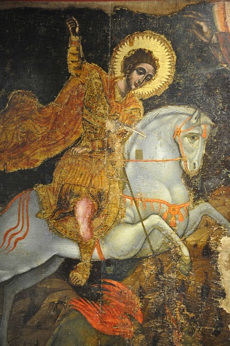 Kormakitis, Ecclesiastical Museum, oil painting of Agios Dimitrios